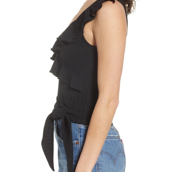 BP RUFFLE TIE HEM TOP - Picture 7 of 11